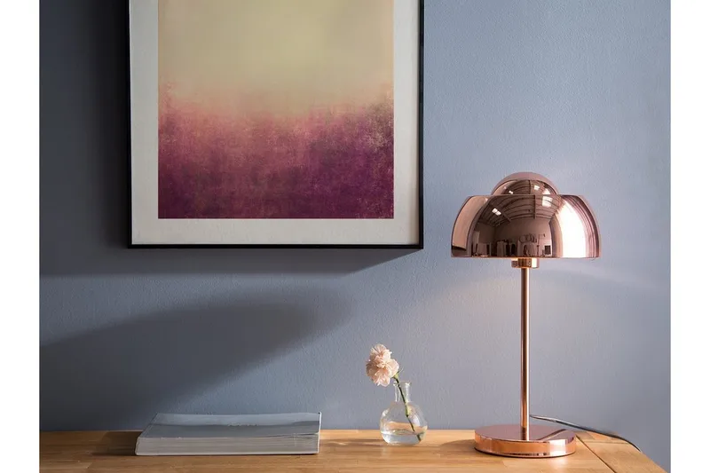 Senette Bordlampe 24 cm, Kobber