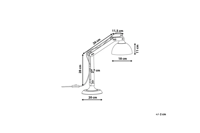 Salado Bordlampe 53 cm - Kobber - Belysning - Innendørsbelysning & Lamper - Bordlampe - Skrivebordslampe
