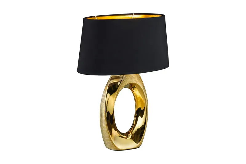 Taba Bordlampe 52 cm E27 gull / svart, Gull/Svart