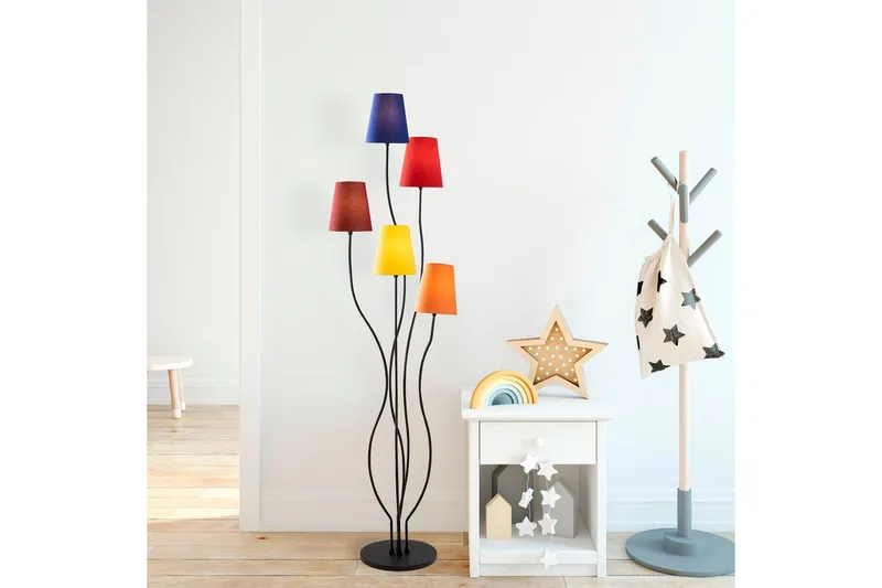 Gulvlampe Crestor Flerfarget / Livlige farger - Flerfarget / Livlige farger - Belysning - Innendørsbelysning & Lamper - Soveromslampe