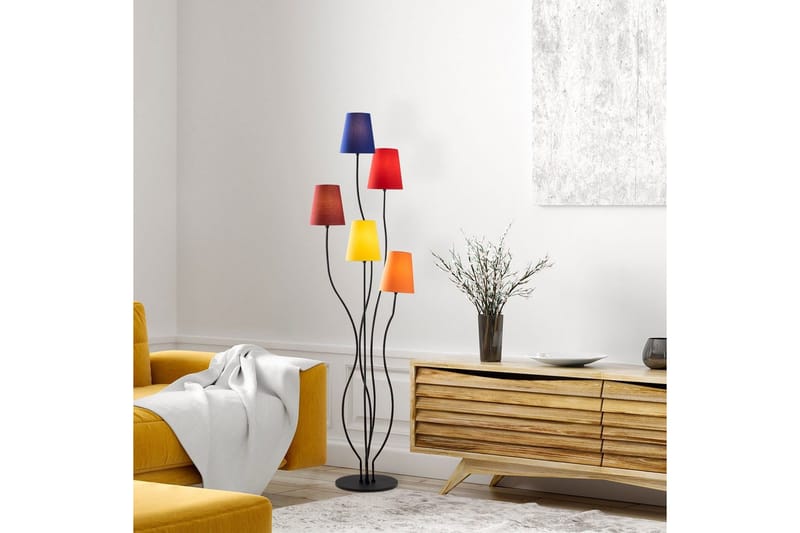 Gulvlampe Crestor Flerfarget / Livlige farger - Flerfarget / Livlige farger - Belysning - Innendørsbelysning & Lamper - Soveromslampe