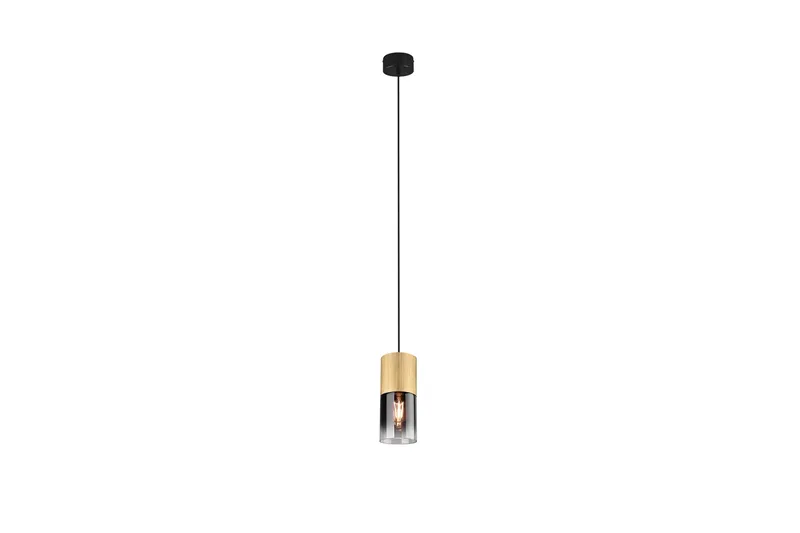 Trio Lighting Robin taklampe 1L E27 matt messing/røkfarget