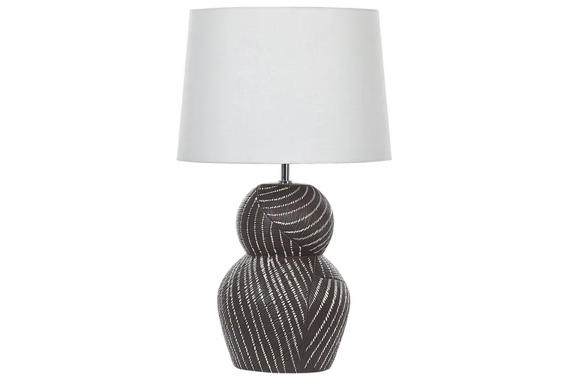 Korska Bordlampe 63 cm E27, Svart/Hvit