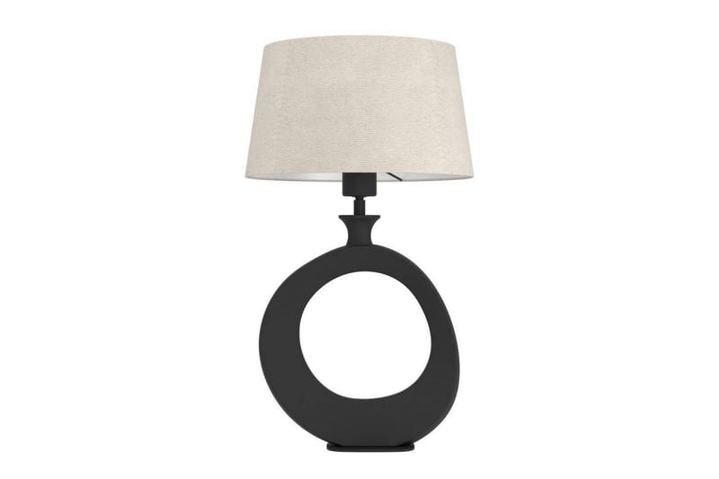 Bordlampe Eglo Diezma Svart/Natur 52 cm - 52 cm - Belysning - Innendørsbelysning & Lamper - Nattlampe - Nattlampe bord