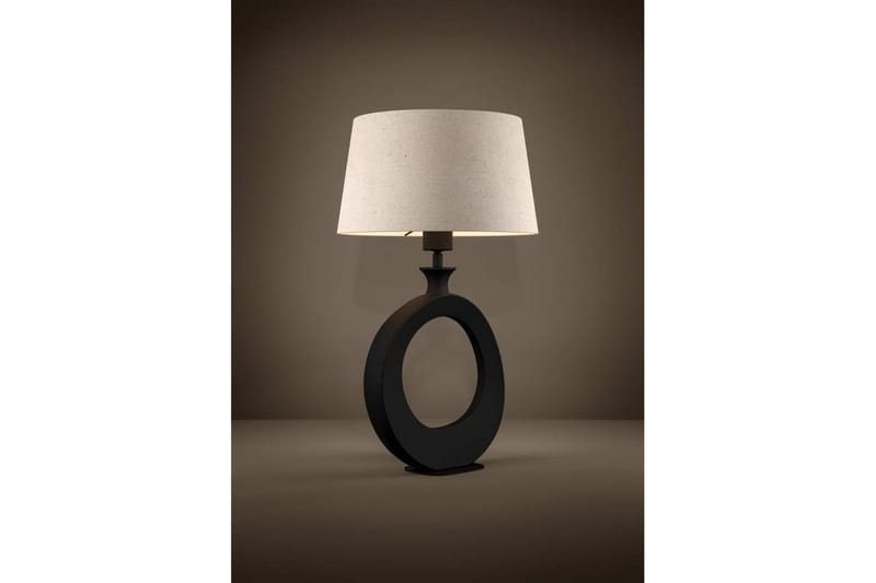 Bordlampe Eglo Diezma Svart/Natur 52 cm - 52 cm - Belysning - Innendørsbelysning & Lamper - Nattlampe - Nattlampe bord