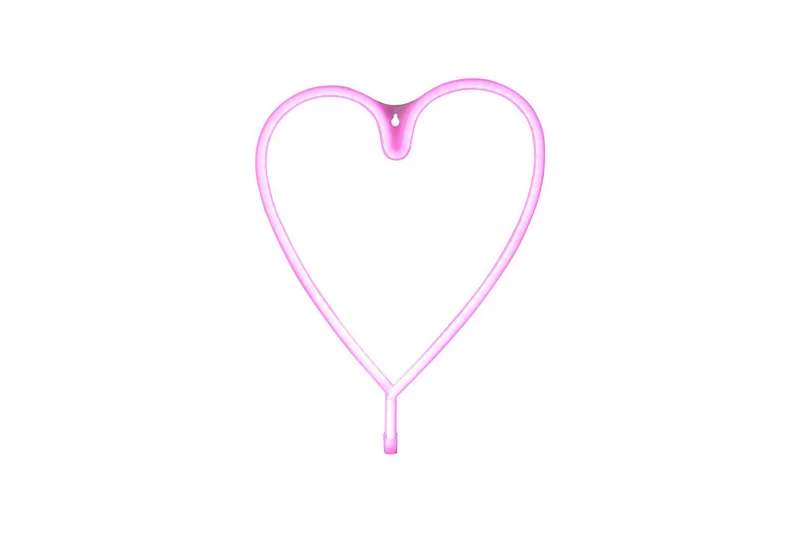 Neon-Heart Just Light Dekorativ Lampe