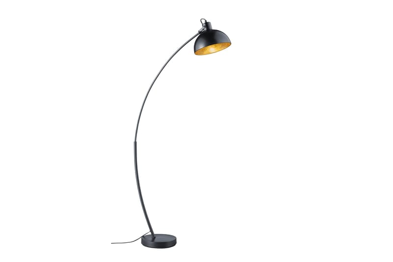 Recife gulvlampe 1xE27 svart / gull, Svart/Gull