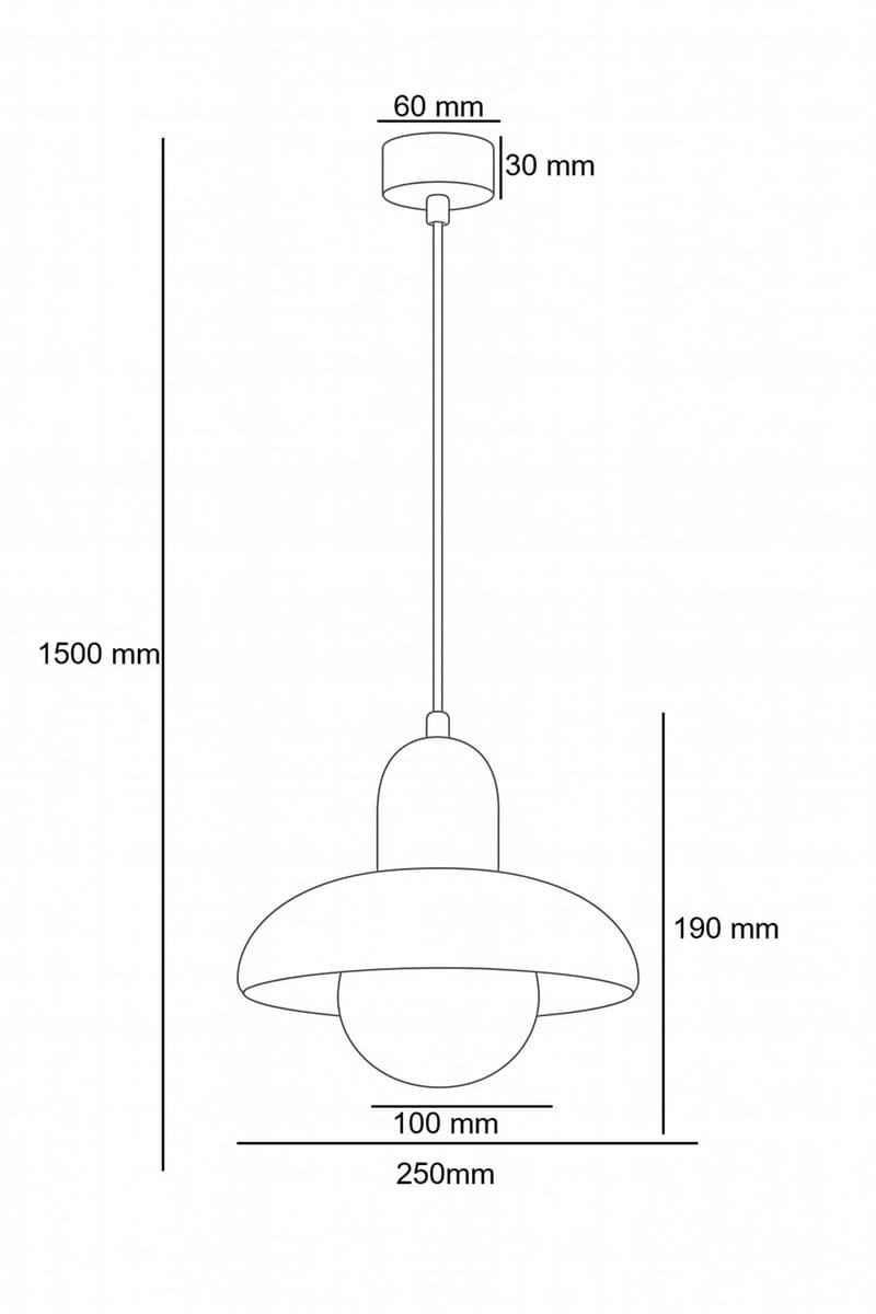 Beylin pendellampe - Svart Eik Hvit - Belysning - Innendørsbelysning & Lamper - Taklampe - Krystallkrone & takkrone