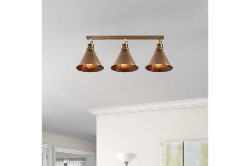 Taklampe Adrim Tri Vintage - Brun - Belysning - Innendørsbelysning & Lamper - Taklampe - Pendellamper & Hengelamper