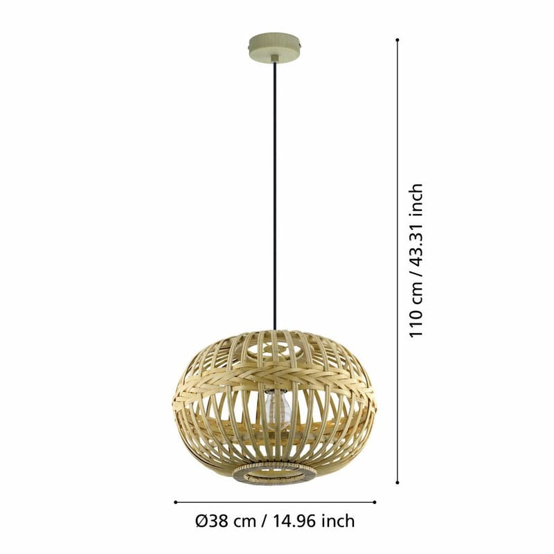 Taklampe Amsfield - 380 mm - Belysning - Innendørsbelysning & Lamper - Taklampe - Pendellamper & Hengelamper
