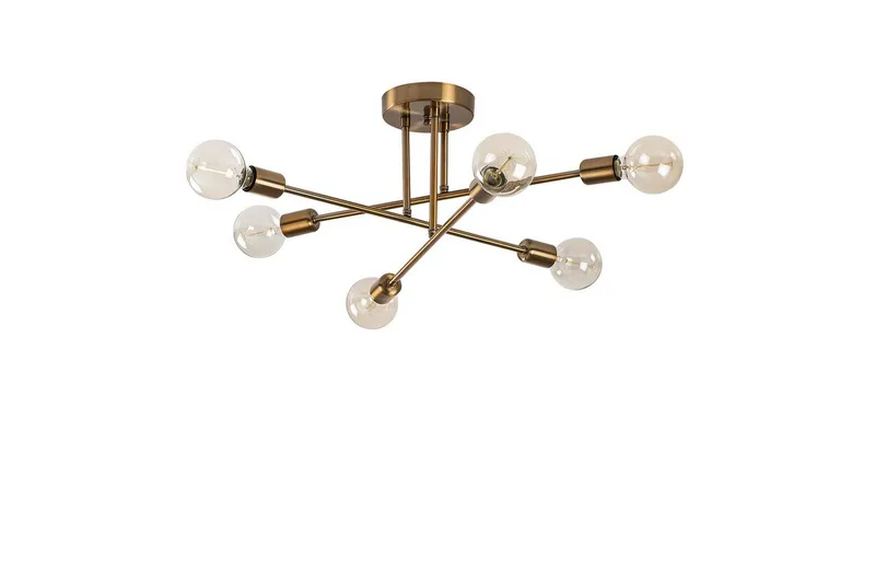 Taklampe Blomst Kobber - Gull - Belysning - Innendørsbelysning & Lamper - Taklampe - Plafondlampe