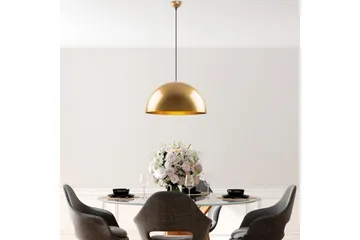 Taklampe Brena Gull Enkelt Sokkel - 50 x 50 x 121 cm - Belysning - Innendørsbelysning & Lamper - Taklampe - Pendellamper & Hengelamper