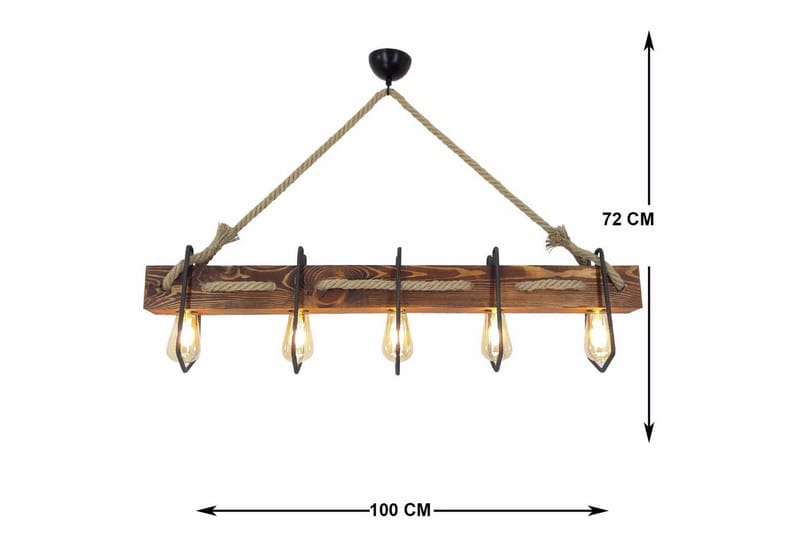 Taklampe Kalldrun Valnøtt - Valnøtt - Belysning - Innendørsbelysning & Lamper - Taklampe - Pendellamper & Hengelamper