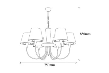 Taklampe Yelra Antikk - Gull - Belysning - Innendørsbelysning & Lamper - Taklampe - Pendellamper & Hengelamper