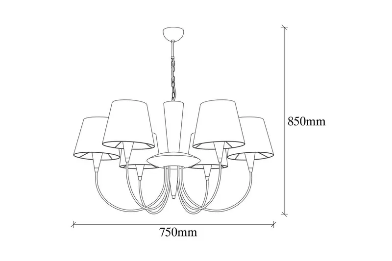 Taklampe Yelra Antikk - Gull - Belysning - Innendørsbelysning & Lamper - Taklampe - Pendellamper & Hengelamper
