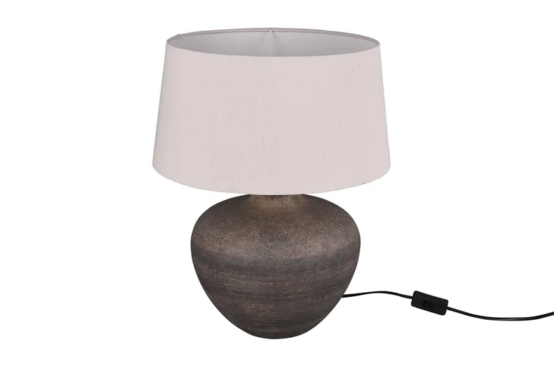 Trio Lighting Lou bordlampe 38cm E14 brun