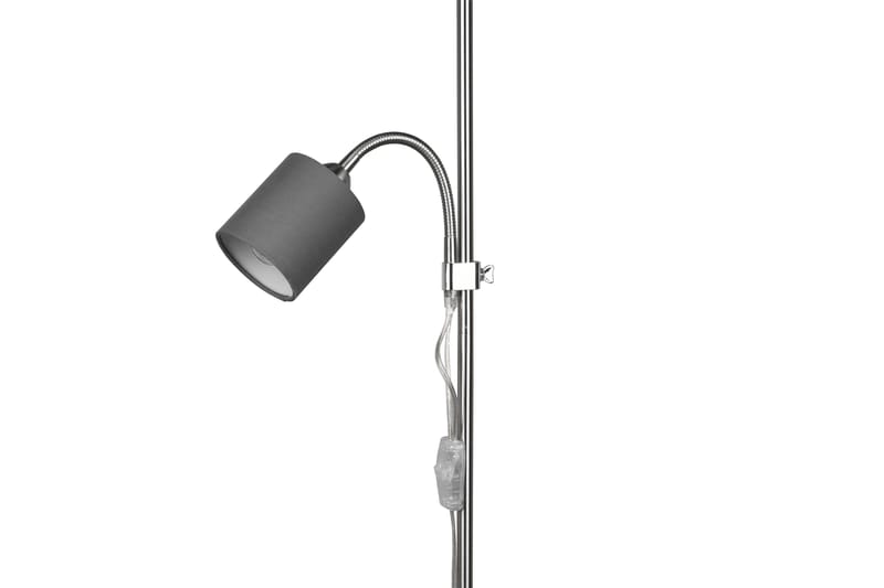 Trio Lighting Owen gulvlampe E27+E14 grå - Belysning - Innendørsbelysning & Lamper - Gulvlampe - Toarmet gulvlampe
