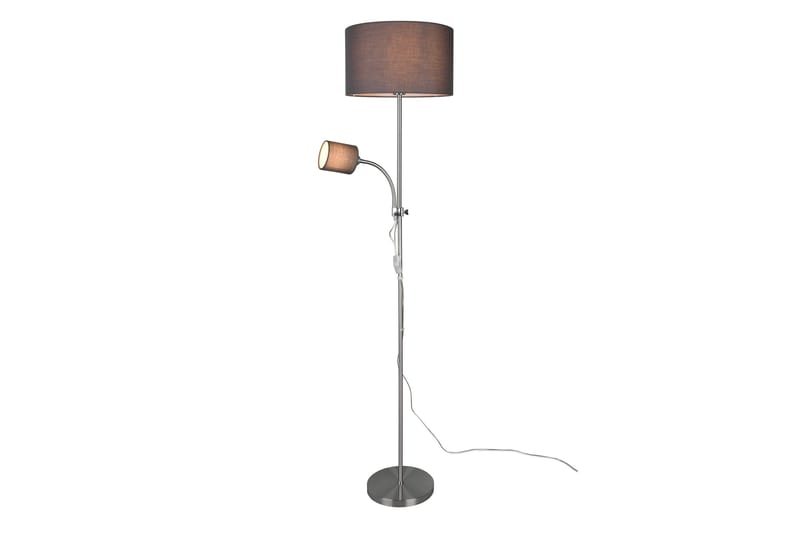 Trio Lighting Owen gulvlampe E27+E14 grå - Belysning - Innendørsbelysning & Lamper - Gulvlampe - Toarmet gulvlampe