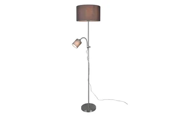 Trio Lighting Owen gulvlampe E27+E14 grå - Belysning - Innendørsbelysning & Lamper - Gulvlampe - Toarmet gulvlampe