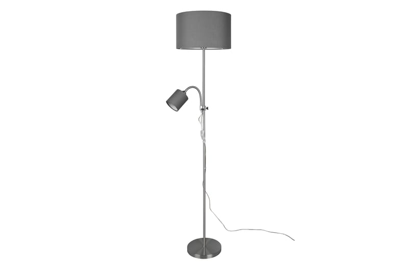 Trio Lighting Owen gulvlampe E27+E14 grå - Belysning - Innendørsbelysning & Lamper - Gulvlampe - Toarmet gulvlampe