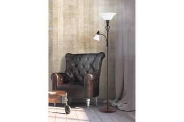 Trio Lighting Rostica gulvlampe uplight E27 + E14 - Belysning - Innendørsbelysning & Lamper - Gulvlampe - Toarmet gulvlampe