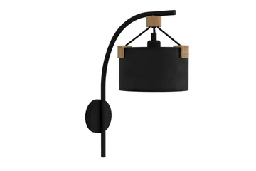 Vegglampe Eglo Potosi Svart/Tre - Belysning - Innendørsbelysning & Lamper - Soveromslampe
