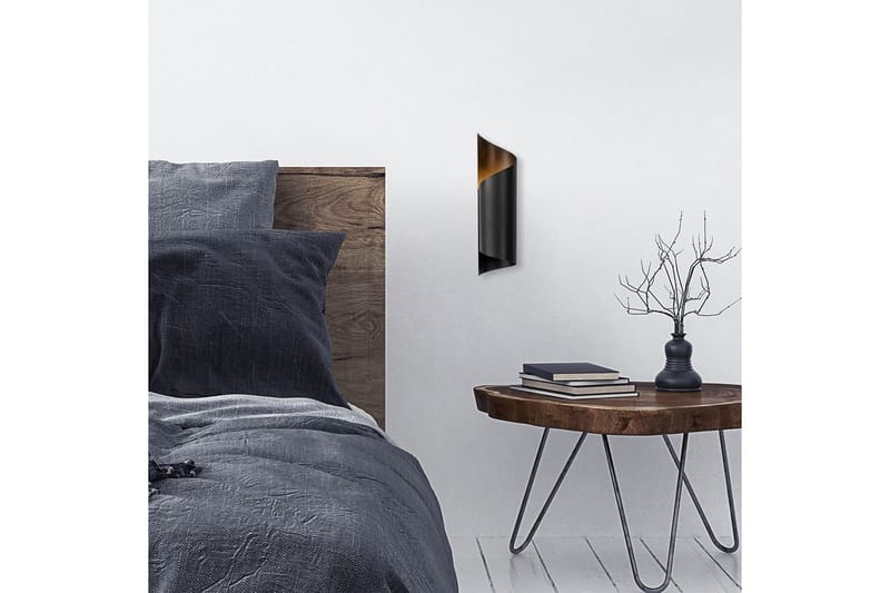 Vegg lampe Sugana Fira Svart - Svart - Belysning - Innendørsbelysning & Lamper - Vegglampe