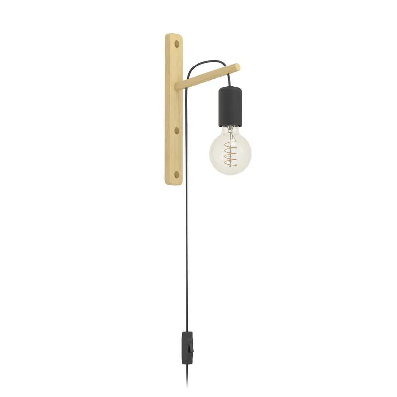 Vegglampe Pockley, 29,5 cm