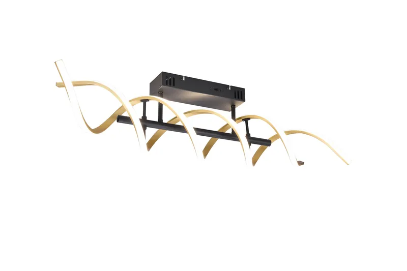 Sequence LED-Taklampe Matt Messing/Matt Svart, Trio Lighting
