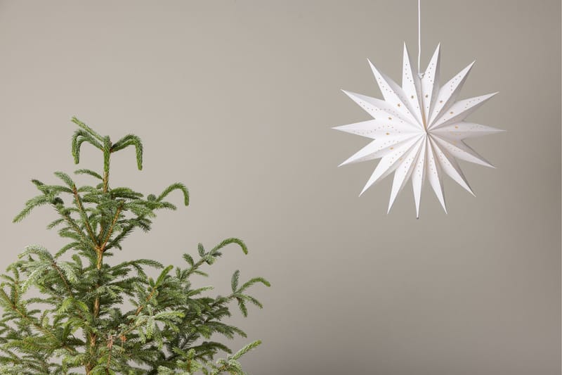 Lindvallen Adventsstjerne / Julelampe 51 cm - Hvid - Belysning - Julebelysning - Julelys