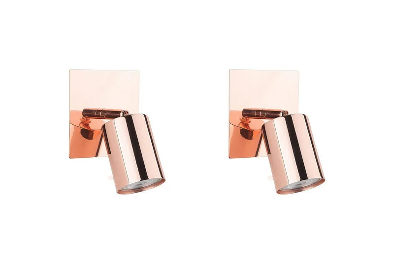 Davaris Spotlight 2 stk GU10, Kobber