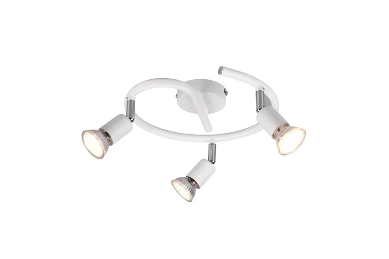 Trio Lighting Paris spotlight 3L GU10 matt hvit