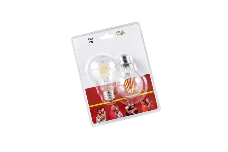 Trio Lighting LK LED E27 filament classic 4W 470lm 3000K filament 2-pk