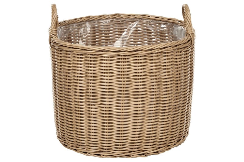 Trädgårdskruka Beliani Pendula set om 3 Brun Nature - Hage - Dyrking & hagearbeid - Dyrking - Blomsterpotter - Store blomsterkrukker