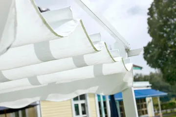 Hillerstorp Skanör pergolatak 300 x 400 cm - Hvit - Hagemøbler - Solbeskyttelse - Pergola