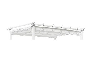 Hillerstorp Skanör pergolatak 300 x 400 cm - Hvit - Hagemøbler - Solbeskyttelse - Pergola