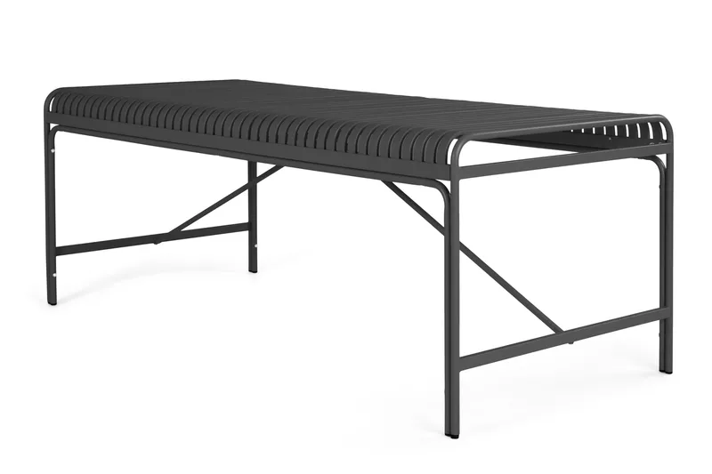 Jarva spisebord utendørs 200 cm, Svart