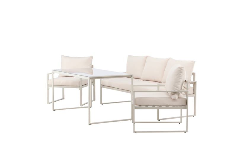 Catania Sofagruppe Utendørs 5-seter - Beige - Hagemøbler - Loungemøbler - Sofagruppe utendørs