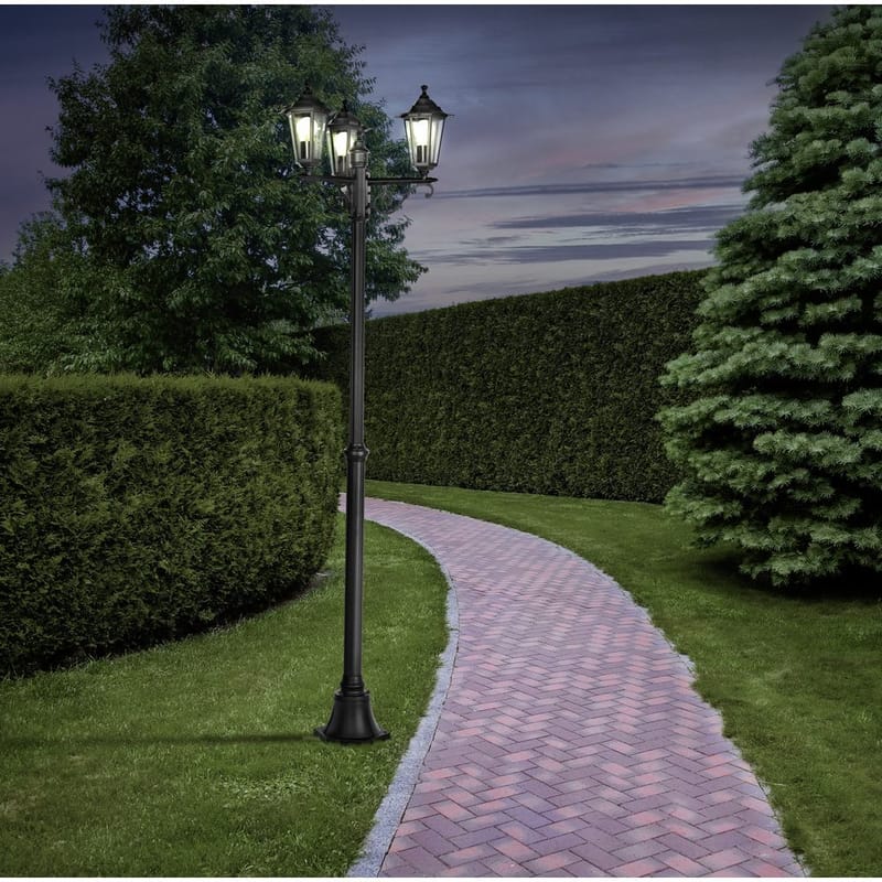 Gulvlys Laterna med 3 lamper - 55 cm - Belysning - Utebelysning - Stolpelykt & portlykt