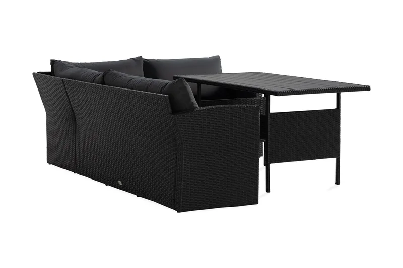 James Light Sofagruppe 5-seter - Svart - Hagemøbler - Loungemøbler - Sofagruppe utendørs