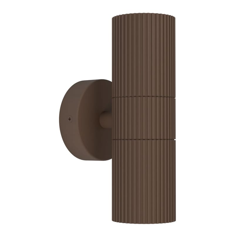 Utvendig vegglampe Tomelloso med 2 lamper, Rustfargede