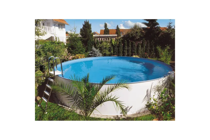 Stålveggspool Planet Pool Premium Rund Ø 3,5 m, Persia Blå, 1,5 m - Ø 3,5 m, Persia Blå, 1,5 m - Hage - Utendørsbad - Basseng - Frittstående basseng
