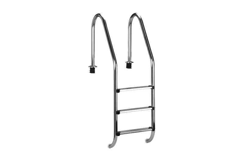 Poolstige Planet Pool Planet Pool rustfri stige for nedgravd pool Silver, Chrome