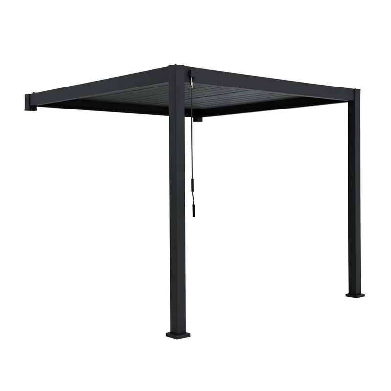 Paviljong Örnvik-111 3x4M veggmontert, mørk grå