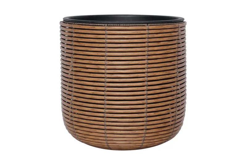 Wicker Blomsterkrukke D35xH36 cm Brun