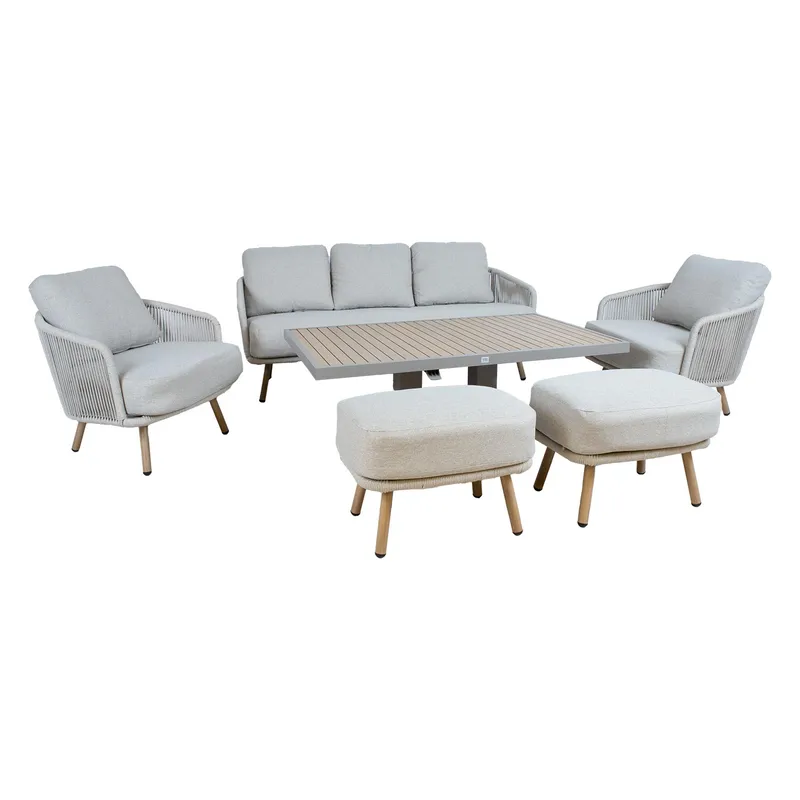 Hagemøbelsett Bränor 6 deler, beige