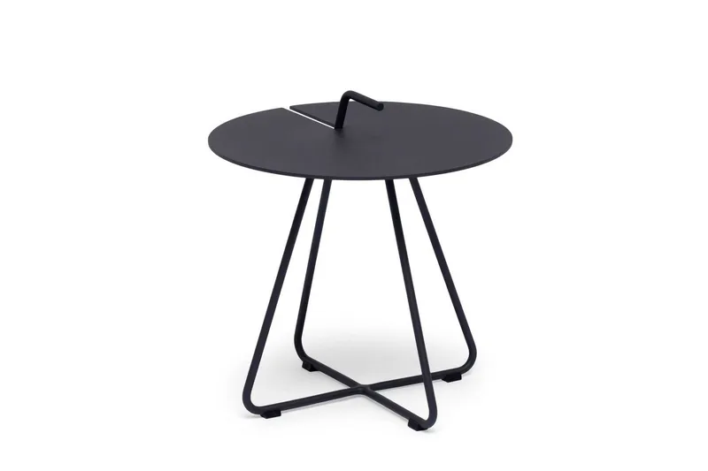 Hillerstorp Sandholma utebord Ø44 cm svart, Svart