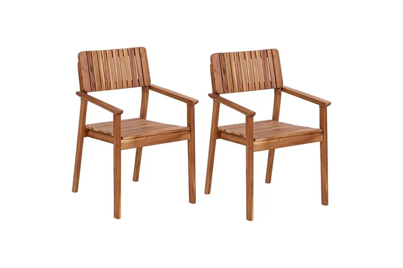 Matstol Beliani Agello set om 2 Light wood