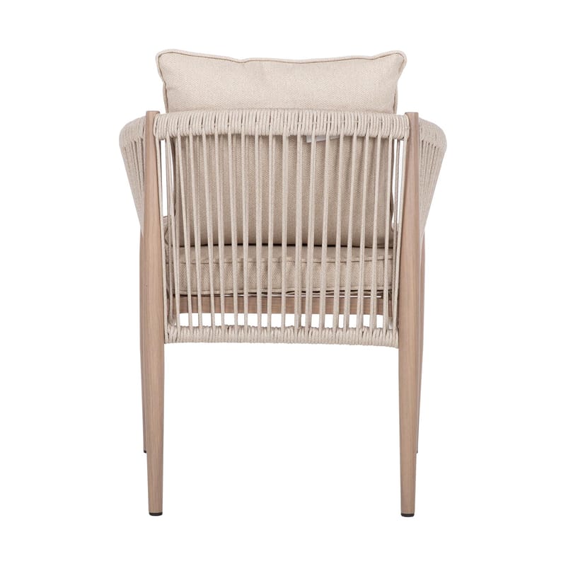Stol HOME4YOU Medina 62x60x74 cm beige - Beige - Hagemøbler - Balkong - Balkongmøbler - Balkongstoler