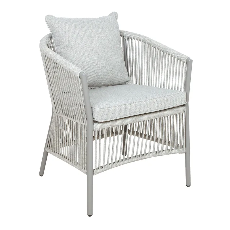 Stol HOME4YOU Silva gråbeige, Gråbeige